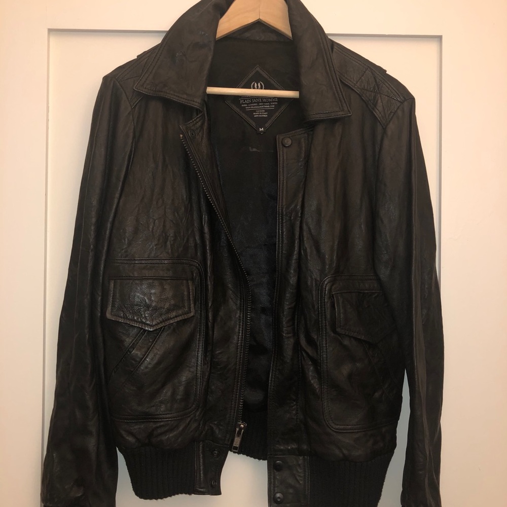 Plain Jane Homme Men’s vintage leather jacket